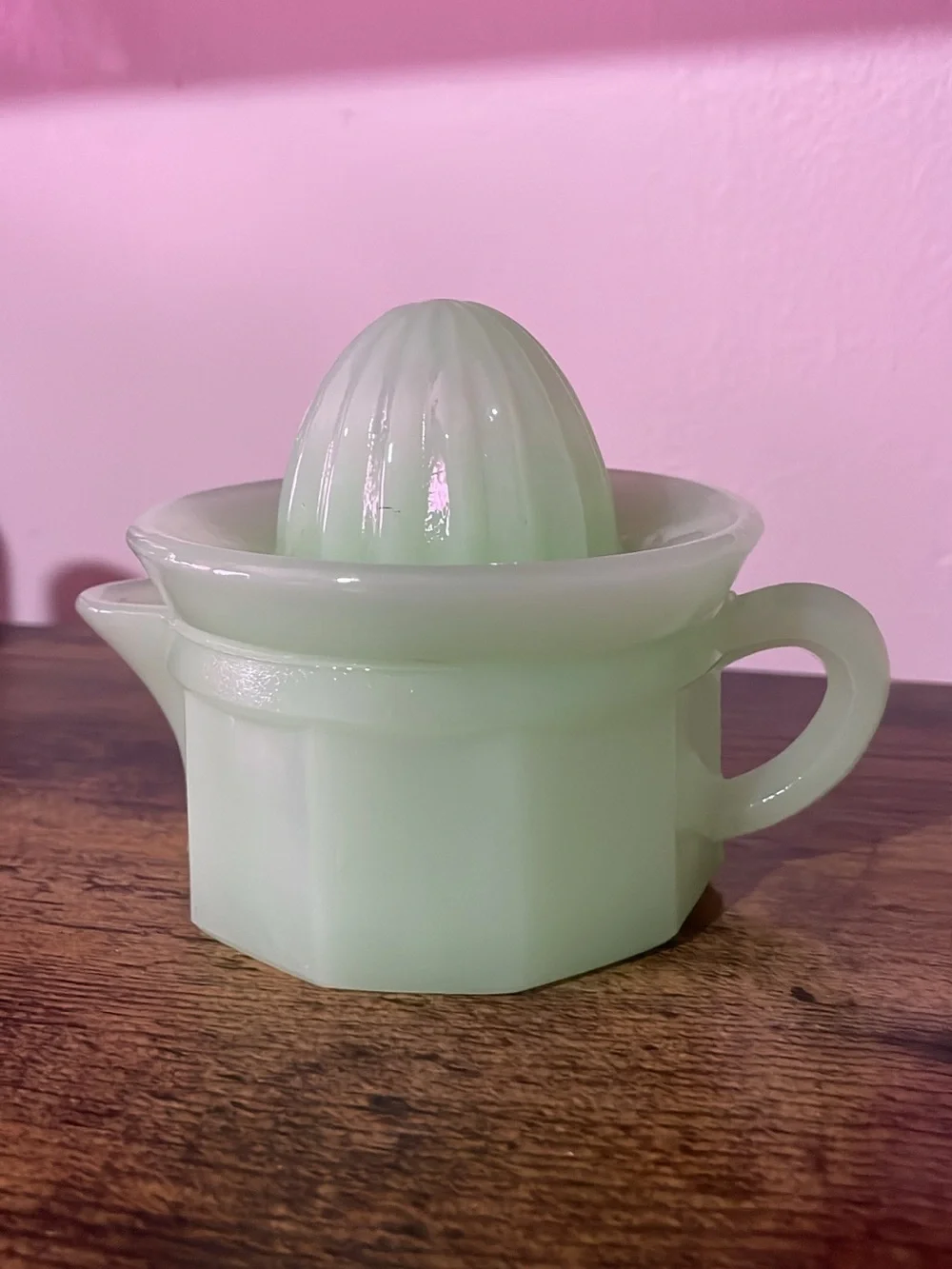 Vintage Jadite Glass Juicer Reamer